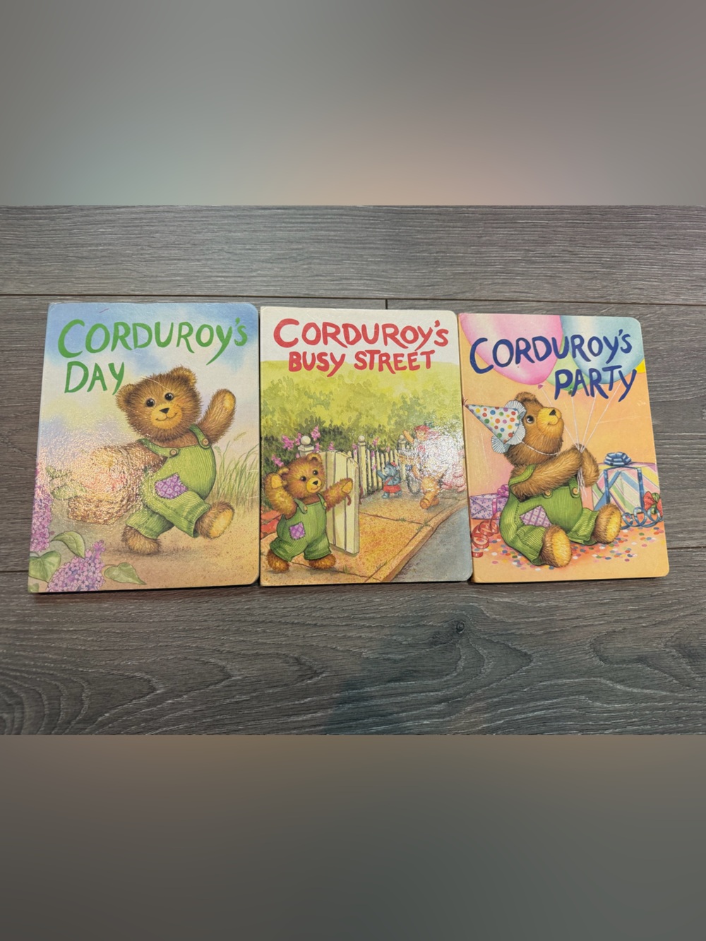 Set of 3 Corduroy Baby Board Books